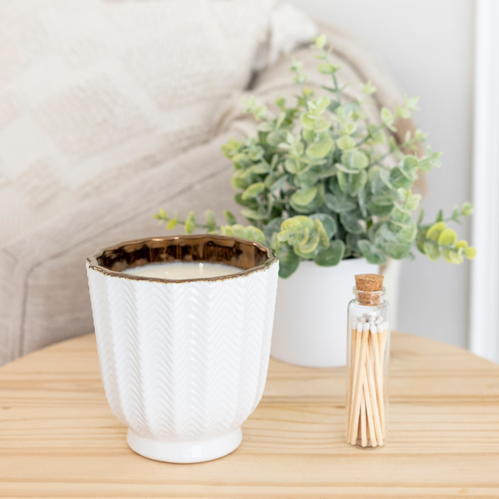 Chevron Seasonal Candle