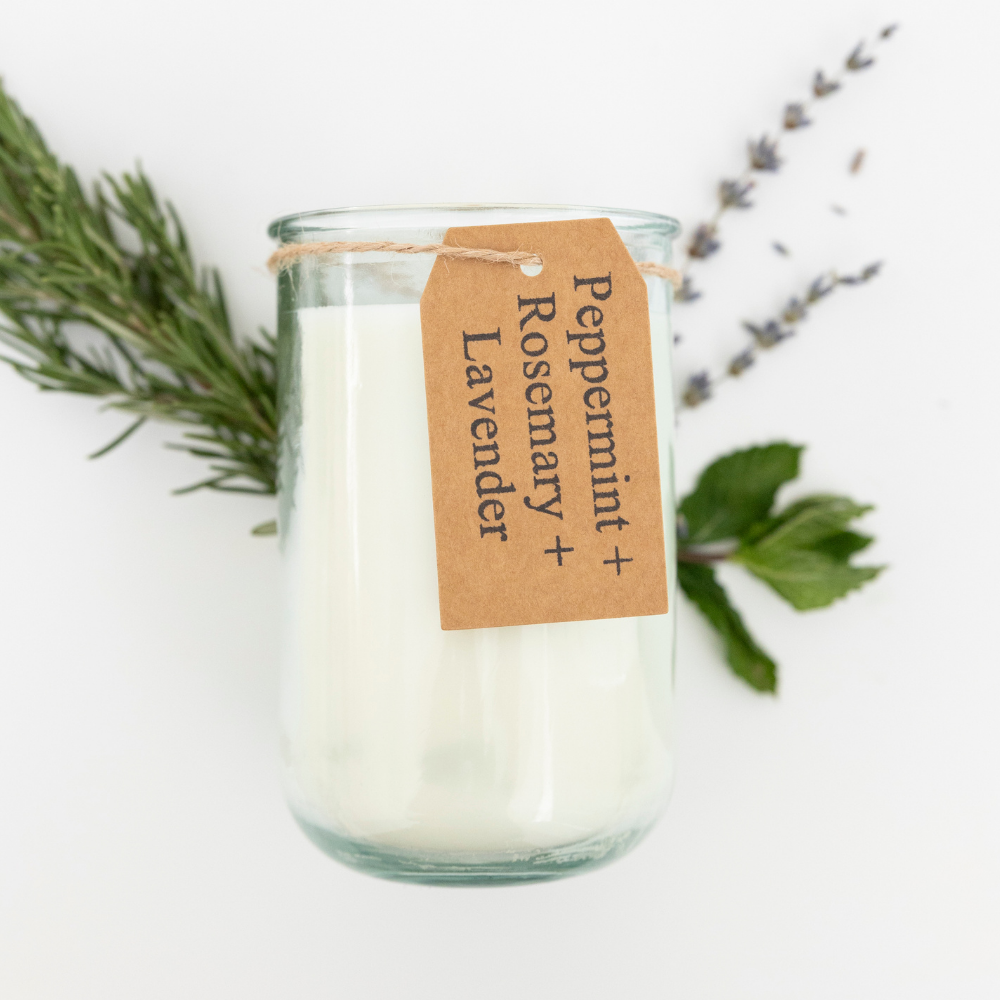 Peppermint + Rosemary + Lavender Therapeutic Soy Candle